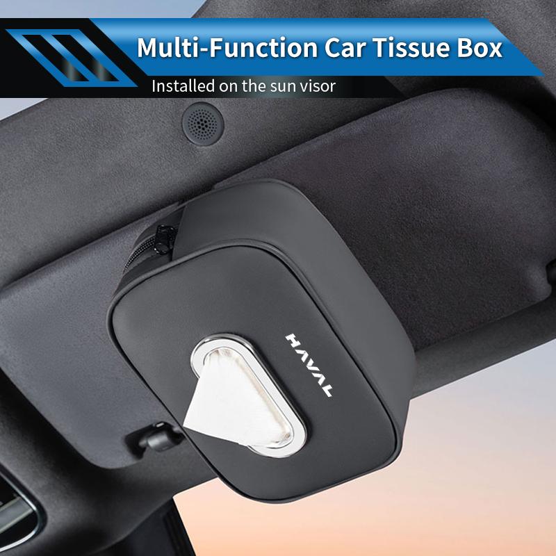 Car Tissue Box Napkin Holder Towel Case Interior Organizer For Great Wall Haval F7 H6 H2 H3 H5 H7 2026 H8 H9 2025 M4 F7X