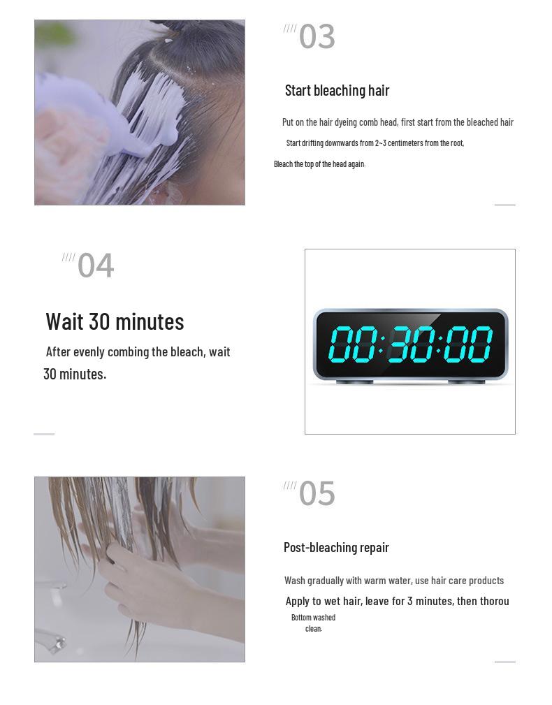 VIKADA 9-Level Hair Bleach Cream - White Gold Color Remover