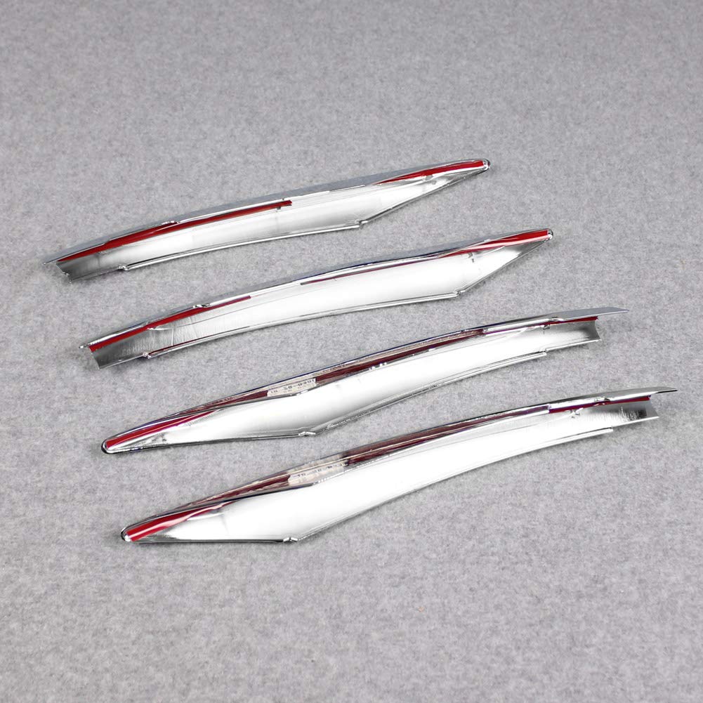 RUIQ Front Grille and Fog Lamp Garnish Bezel Covers for the New Chrome-Plated Mercedes-Benz A-Class (4th Generation, W177)