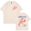 Lobster Lover Club Tshirt Funny Summer Beach Short Sleeve T Shirt Mens Womens Fashion Casual Oversized Tshirts Streetwear