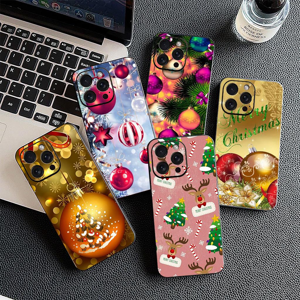 Deer Merry Christmas Tree Decoration Phone Cover for Apple iPhone 17 Pro XS Max Air 6 7 8 Plus 5 + SE 2022 SE2 17E Case
