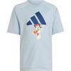 adidas Ležérní sportovní oblečení s potiskem kresleného anime, tričko s kulatým výstřihem a krátkým rukávem, pětipunktové šortky, dětský oblek JF3621