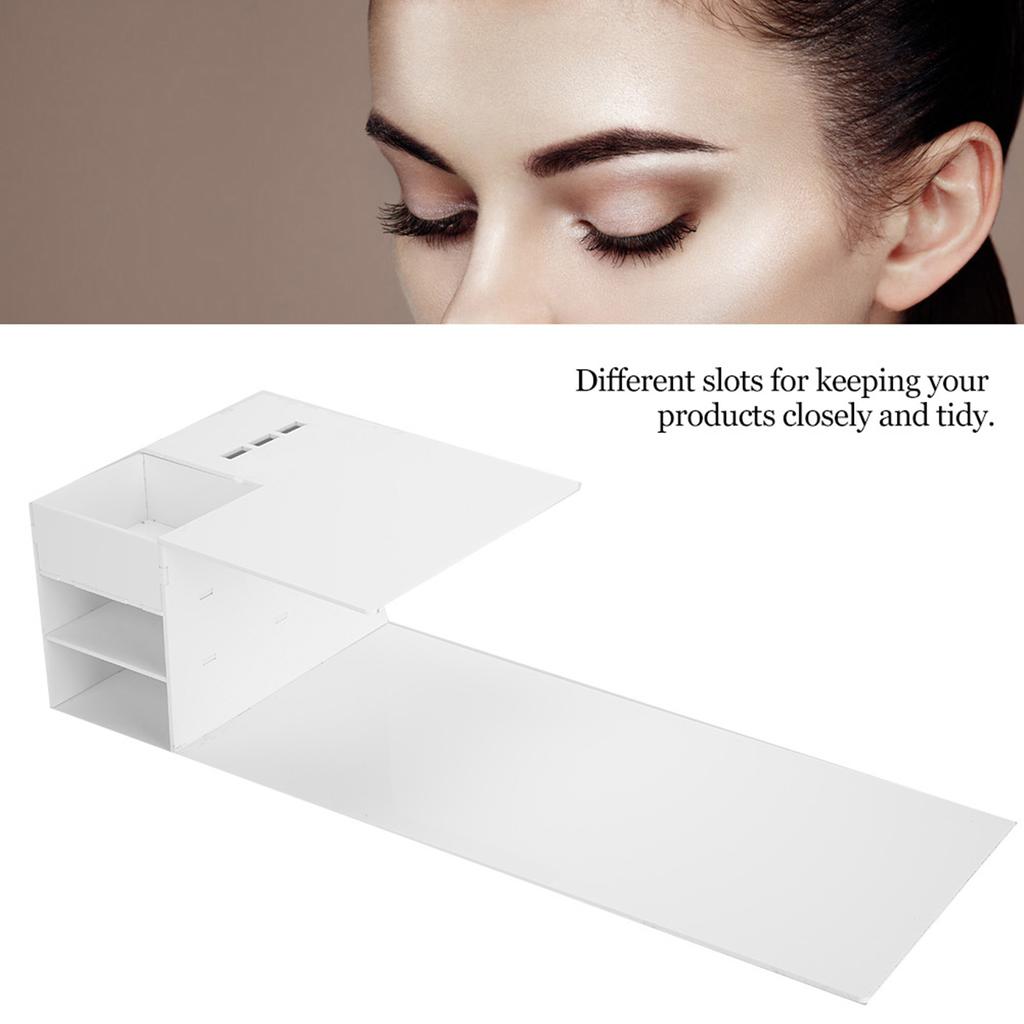 Eyelash Extension Pillow Shelf, Acrylic Stand with Tweezers Rack for Beauty Bed