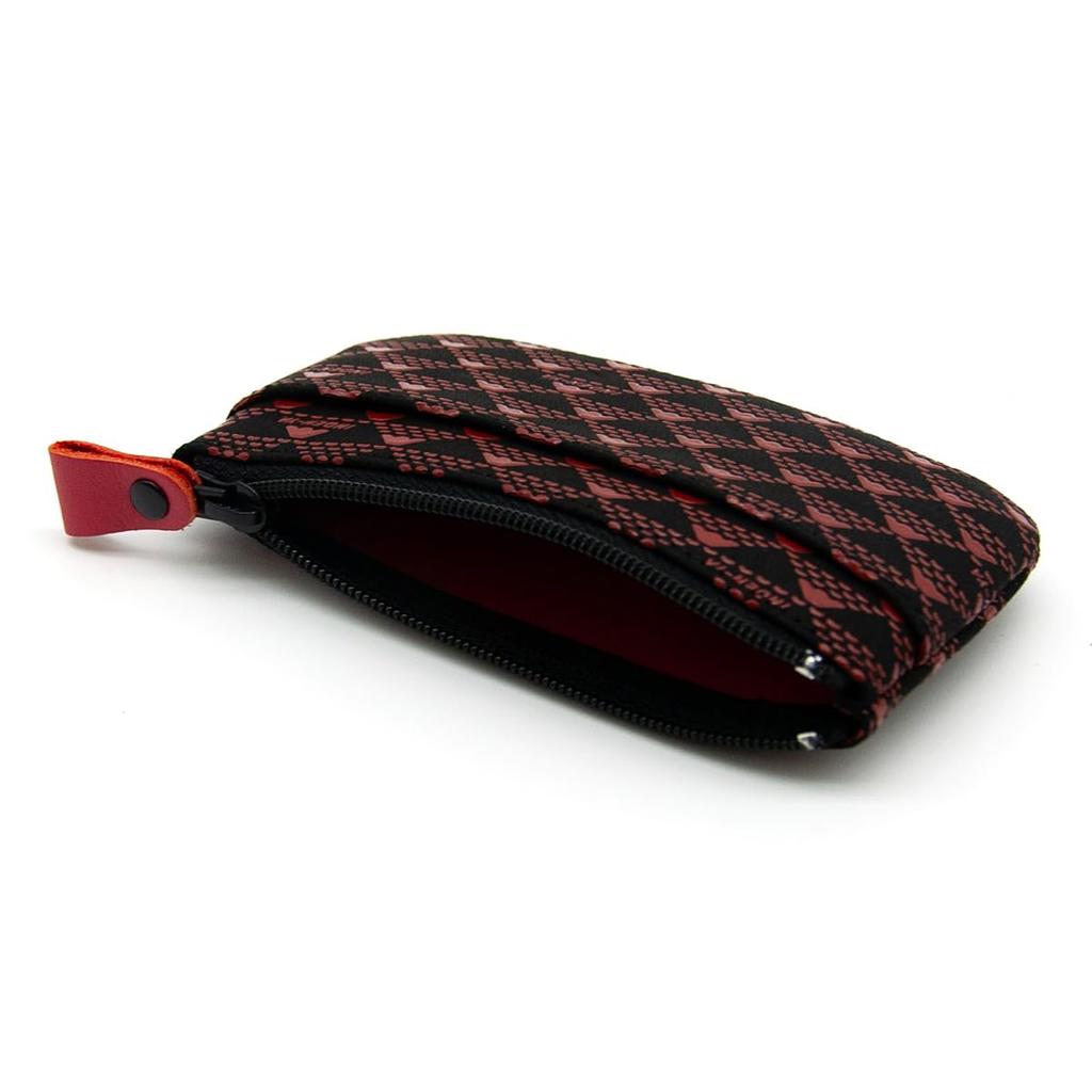 Inden-ya Inden Münzbörse mit Takane und Berg. Fuji Design, Traditionelle Handwerkskunst, Koshu Inden Hirschleder, Lackiert, Eigenmarke (Nein.