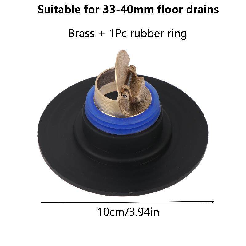 Universal Toilet Floor Drain Backflow Preventer Core Anti Odor Seal Valve With Rubber Gasket Household Bathroom Floor Drain