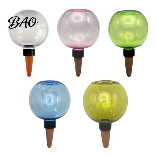 Reusable Watering Bulb Self Bulb, 500ml Transparent Automatic Plant Irrigation Ball, Low Maintenance Care Holiday with Lid for Indoor Houseplants