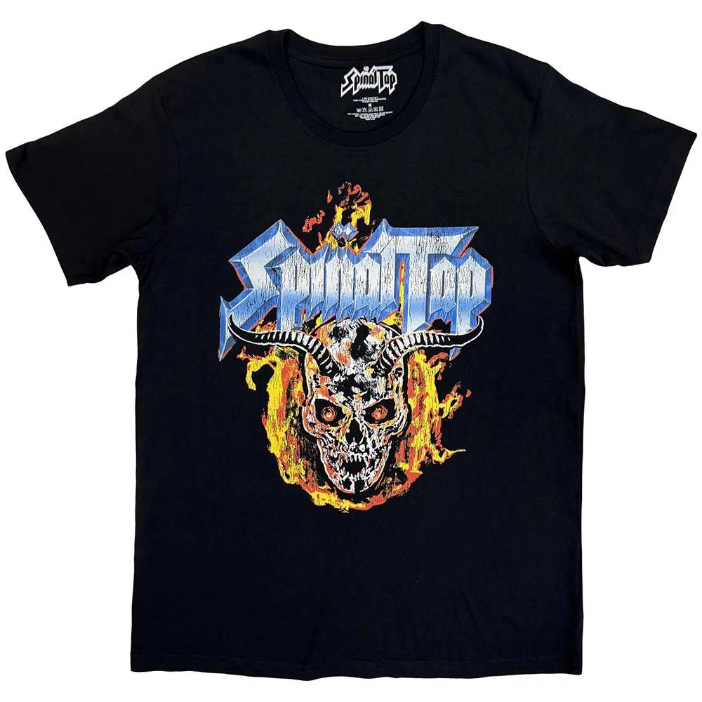 

Spinal Tap T-Shirt: Flame Skull (Black) OFFICIAL NEW 3XL