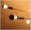 KY LEE Metal LED Silver Ball Half Silver Equivalent to a 60W Incandescent 6W Filament LED G45 110V E26 2700K Warm Half Pack of 6 Lamp, Bulb, Bulb,