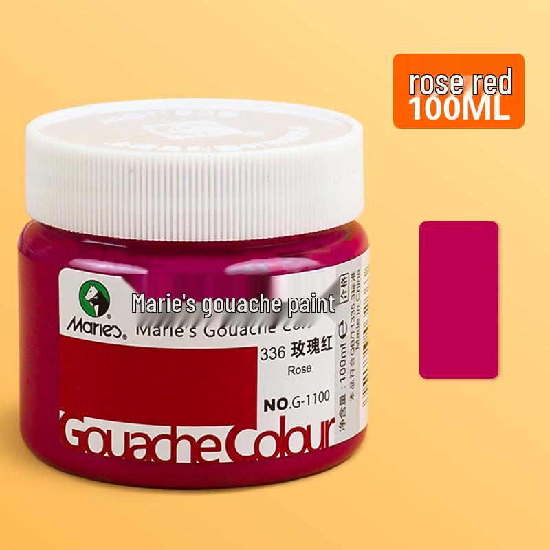Mali 24-Color Children's Gouache Paint Set, 100ml Washable Art Supplies for Students