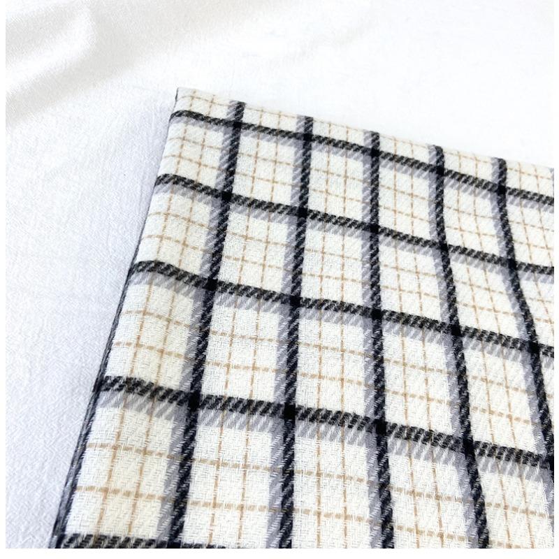 Luxury Plaid Designer Winter Women Scarf Thick Warm Tassels Shawls Pashmina Neckerchief Cashmere Lady Outdoor