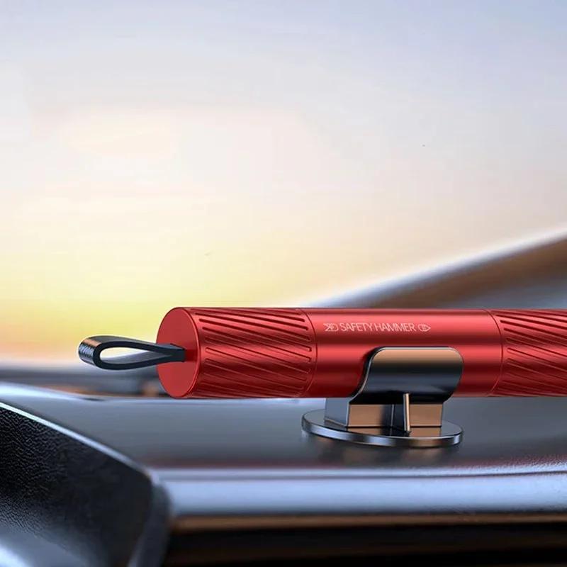 2 In 1 Car Safety Hammer Emergency Window Breaker Seat Belt Cutter Tip Escape Rescue Tool Vehicle Auto Safety Kits Accessory