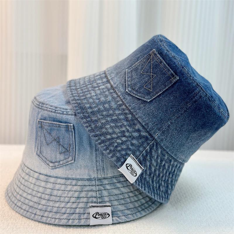 Spring New Denim Fisherman Hat Children Retro Sunshade Bucket Hat Basin Hat