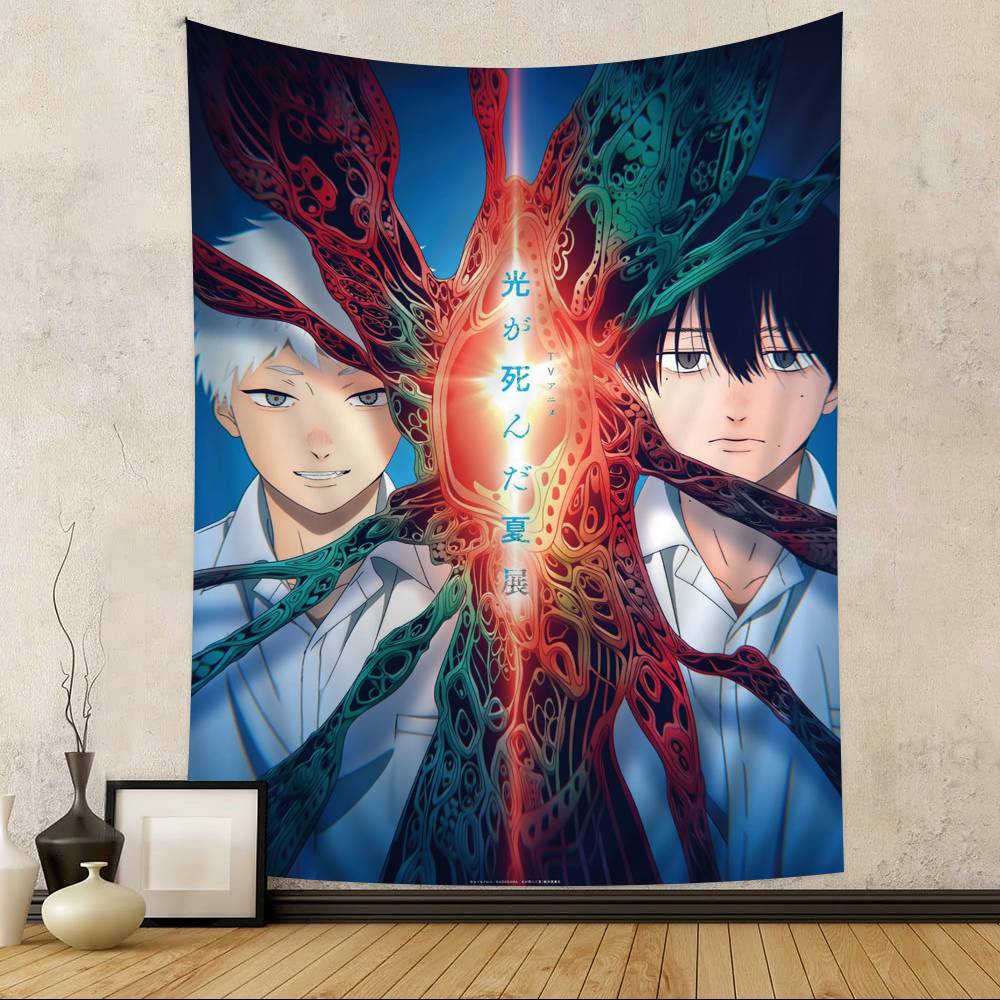 Classic Anime The Summer H_Hikaru Died Tapestry Art Printing Japanese Wall Tapestry Anime Wall Hanging Home Decor