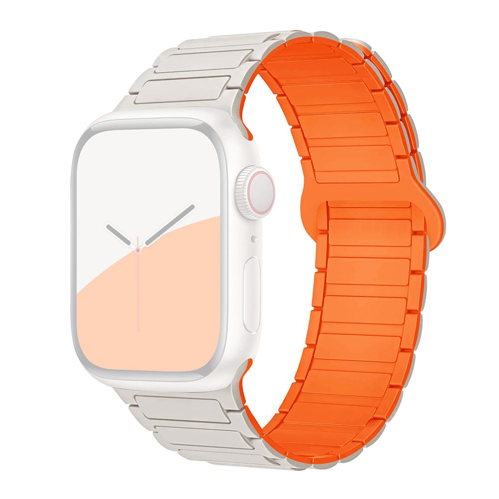 Pentru Apple Watch Seria 10 42mm/9 8 7 41mm/SE (2023) SE (2022) SE 6 5 4 40mm/3 2 1 38mm Curea de Ceas Silicon Moale Magnetică