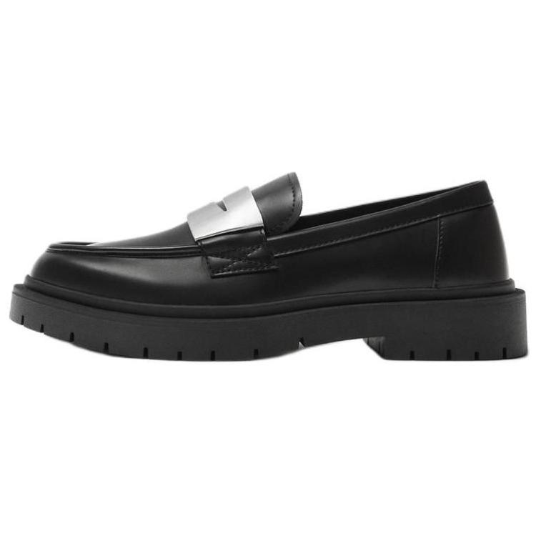 Zara Pu Round Toe Fashion Comfortable Loafers Men Loafers Black 12625420