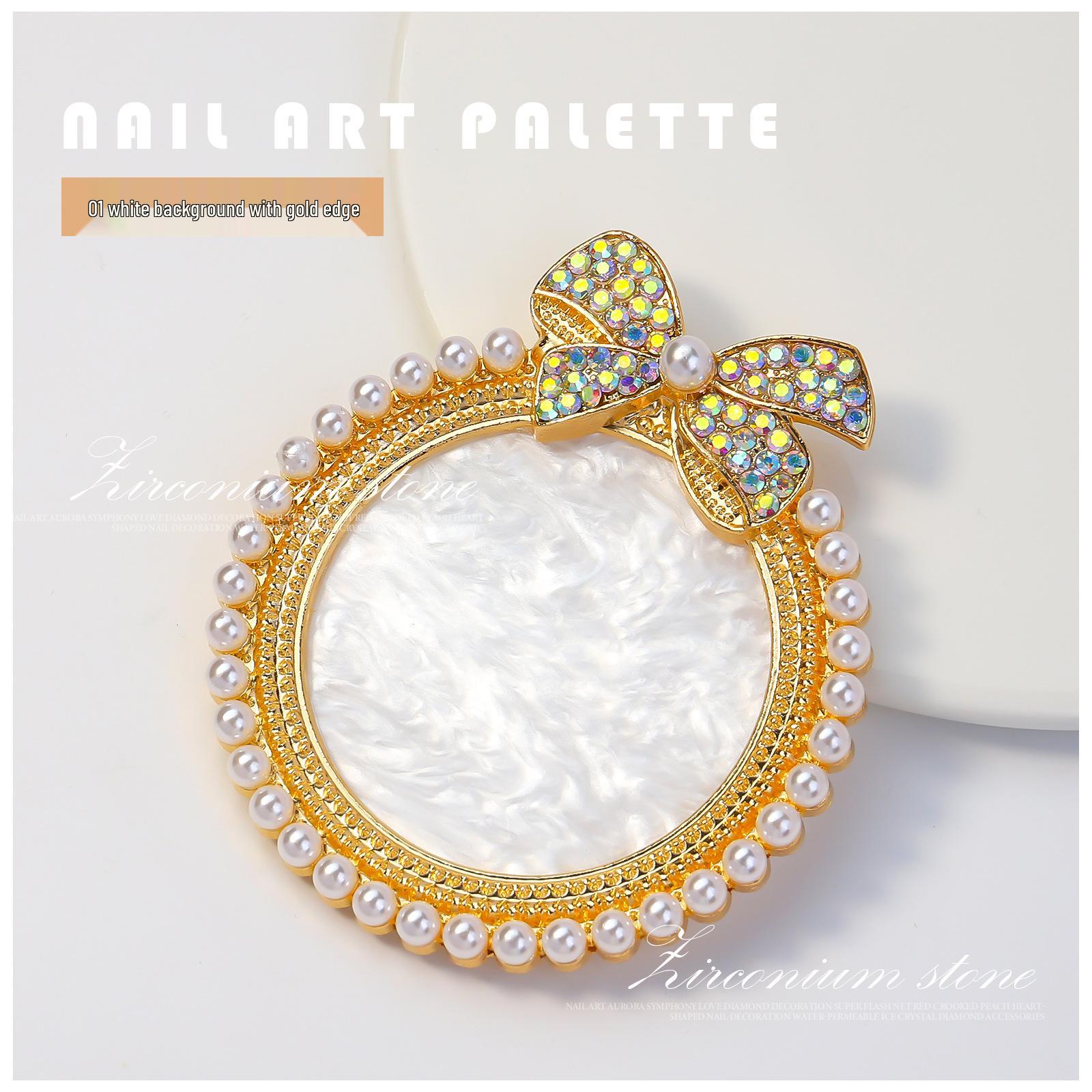 

Хрустальная палитра для демонстрации нейл-арта и подставка для ручек: Гелевая палитра для смешивания и инструменты