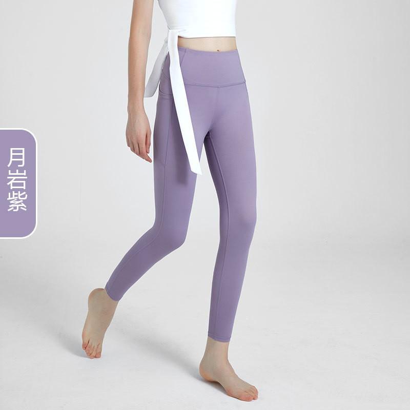 High Waist Yoga Leggings Women With Butt Lift Effect Compression Fit Running Workout Pants Nylon Spandex Stretch