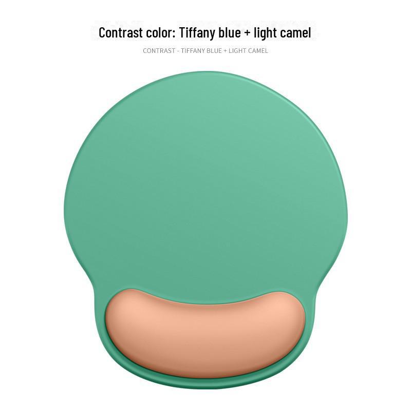 Gradient Logo Wrist Support Mouse Pad - Silicone Ergonomic Wrist Guard for Girls