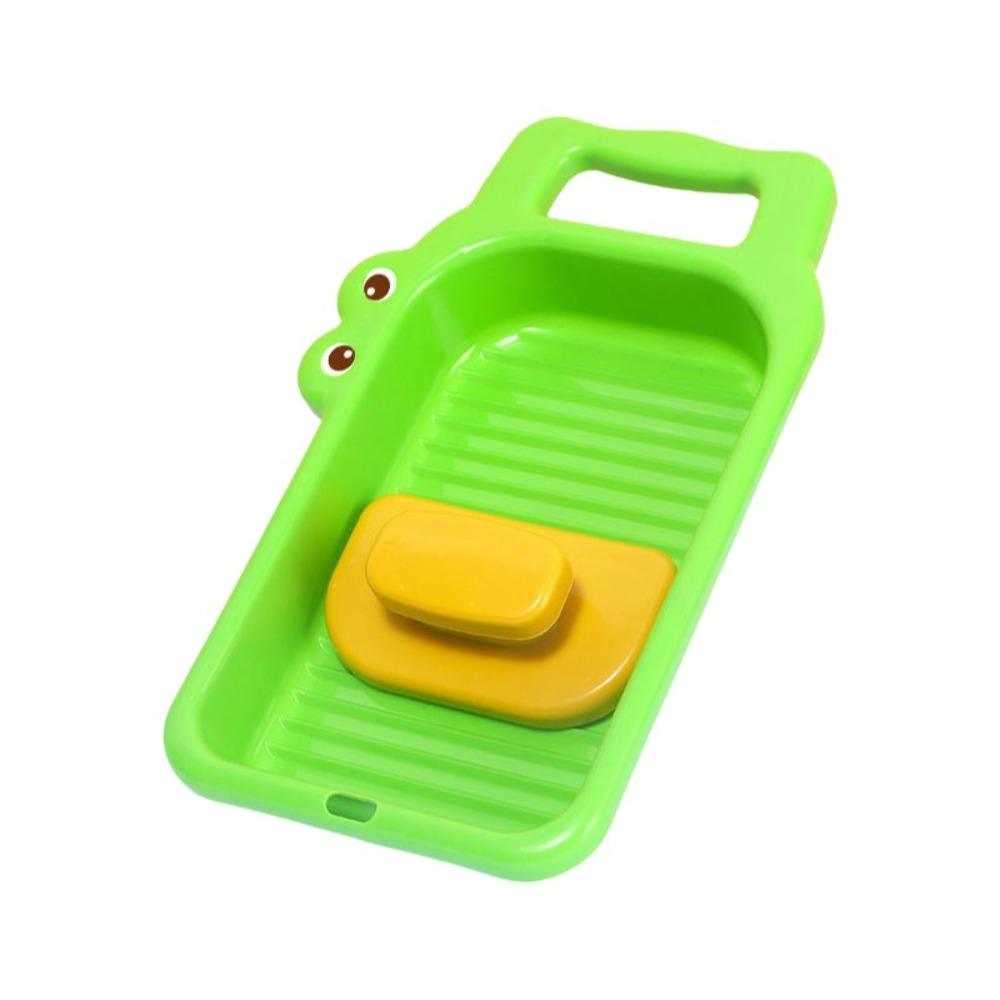 Anti-slip Clothes Washboard Thicken Lovely Washing Board Integrated Washbasin  Home Dormi Laundry зелёный