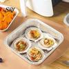 Disposable Baking Pans 10 Pcs Tin Foil Box Aluminum with Temperature Lock Insulation Insulated Cover for Cakes Pies Casseroles Oven Safe Easy