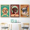 Carlin chien animaux impressions murales toile photos pour salon décor à la maison affiches et impressions Art mural rétro cuisine décor citations