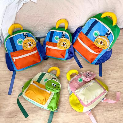 Student Schoolbag - Stylish, Colorful, Cute, with Accessories, Children's Double-shoulder Bag, Backpack