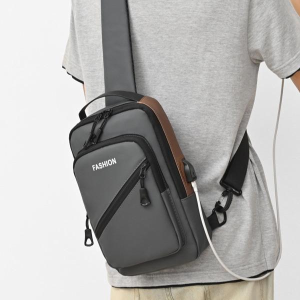 Men's Chest Bag, Single-shoulder Crossbody Bag, High-end Feel, High-end Waterproof, Multi-functional, Casual Outdoor