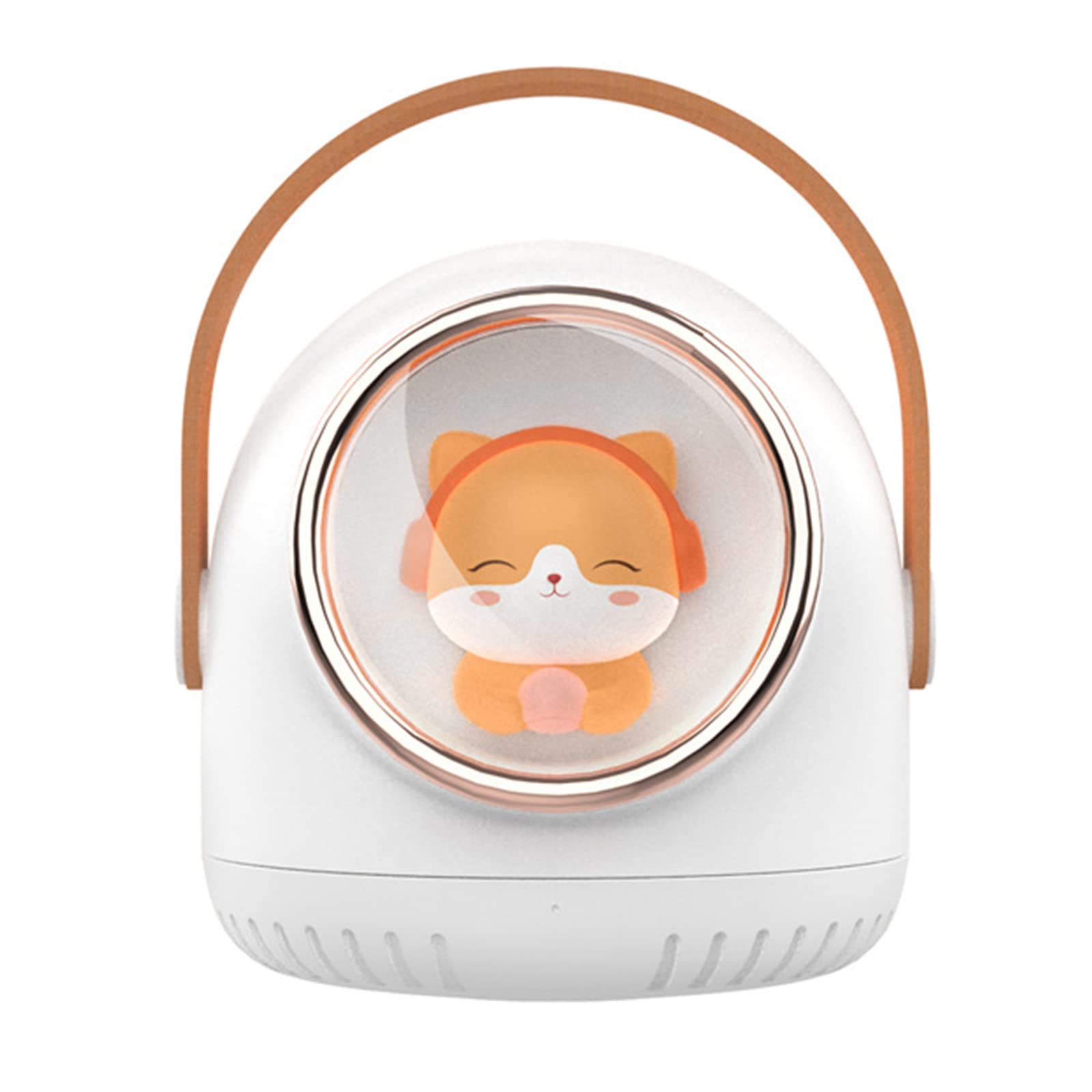 

Милый мини-динамик Bluetooth 5.2, портативный сабвуфер, беспроводной стерео музыкальный плеер с микрофоном/ночником, поддержка TF-карты/AUX Play белый