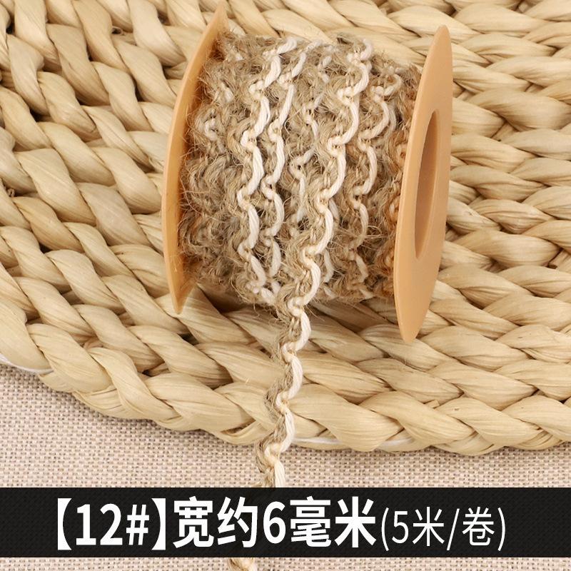 Handgefertigt DIY Kindergarten Huanchuang Hanfseil Seil, Wasserrohr Dekoration, Flache Wachsseil Umwickelte Vase Weben Verschleißfest