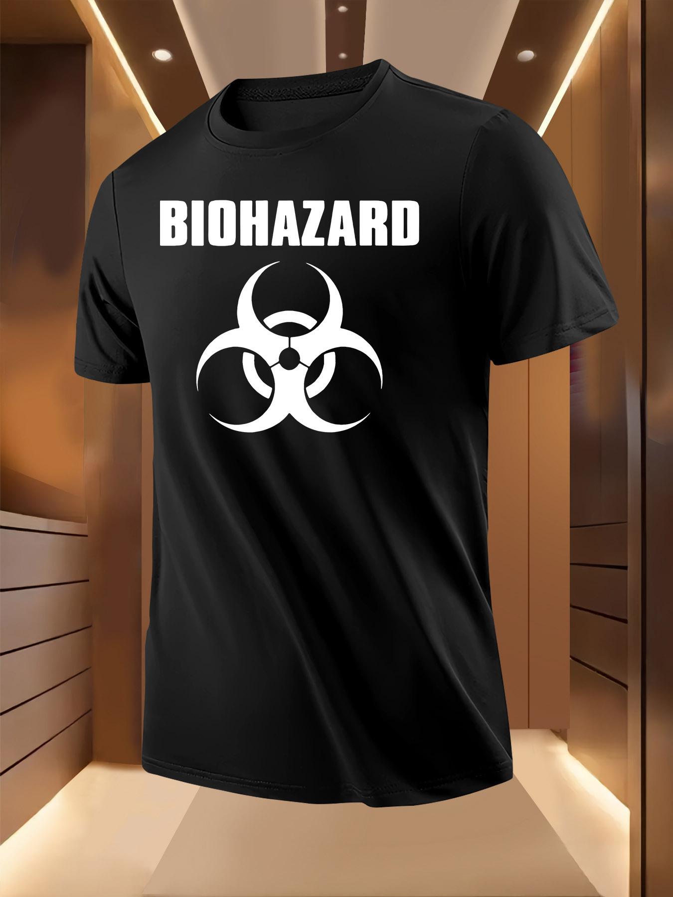 Biohazard Graphic Print Tshirt - Breathable Lightweight P... S