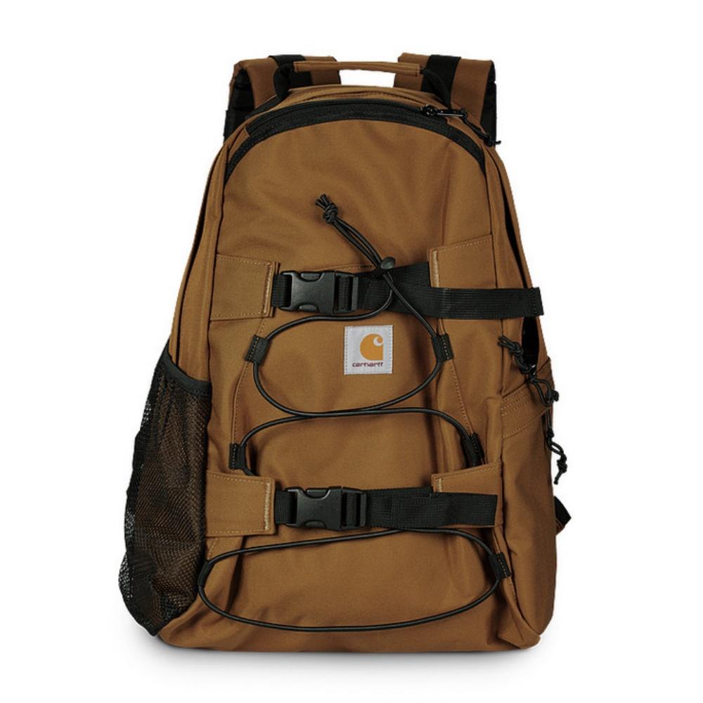 Carhartt WIP Classic Square Label Buckle Oxford Cloth Backpack Regular Men backpack Brown CHXBGI031468R-1