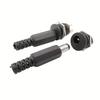 10 stk DC 5.5x2.1mm 3.5x1.3mm 2.1 2.5 Kontakter DC Strømplugg Hann Hunn Jack Sokkel Mutter Panelmontering DC Strømadapter Kontakt