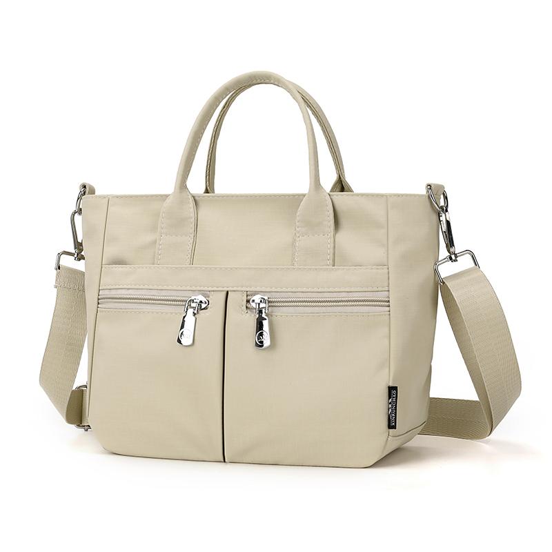 

Повседневная сумка кроссбоди из ткани Оксфорд, широкий плечевой ремень, многокарманная нейлоновая сумка, однотонная легкая парусиновая сумка-тоут хаки