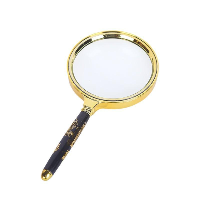 "100x HD High-Power Magnifying Glass for Elderly and Students - Handheld, Large, Ideal for Reading"