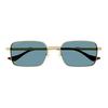 Gucci Letter Logo Square Sunglasses Men sunglasses Gold GG1495S003