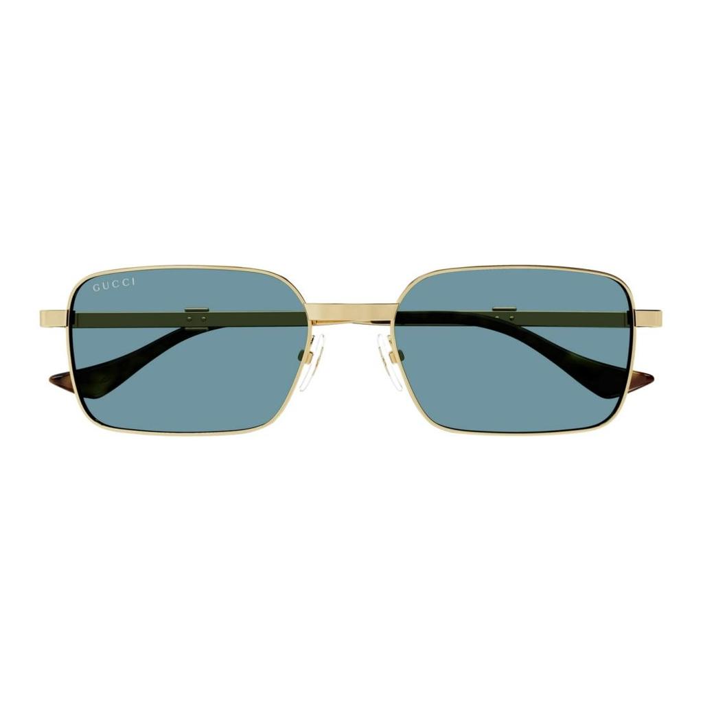 Gucci Letter Logo Square Sunglasses Men sunglasses Gold GG1495S003