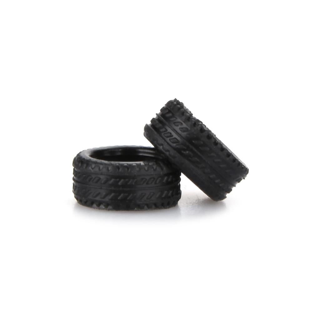 100Pcs/Box 1/64 RC Car Model Tires Rubber Tyre Tires Wheels 12mm*5mm Diorama Display Decoration Collection for 1/64 Car Model