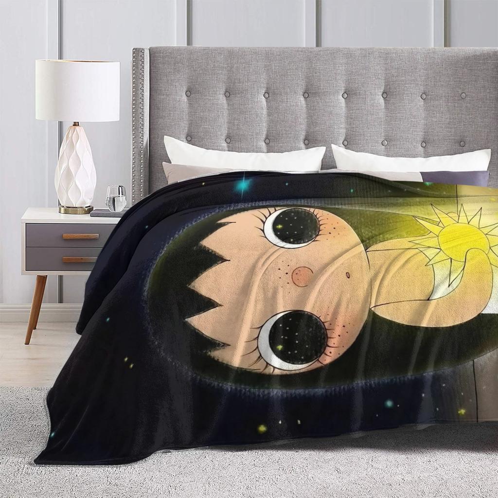 Yuy Manga Girl Пушистое одеяло Сяоюй Потрясающие пледы для дома El Sofa 150*125См Кусок ковра,