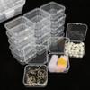 10pcs Mini PP Storage Box Transparent Plastic Case Container Square Rectangle Packaging Box For Jewelry Display Boxes TMZ