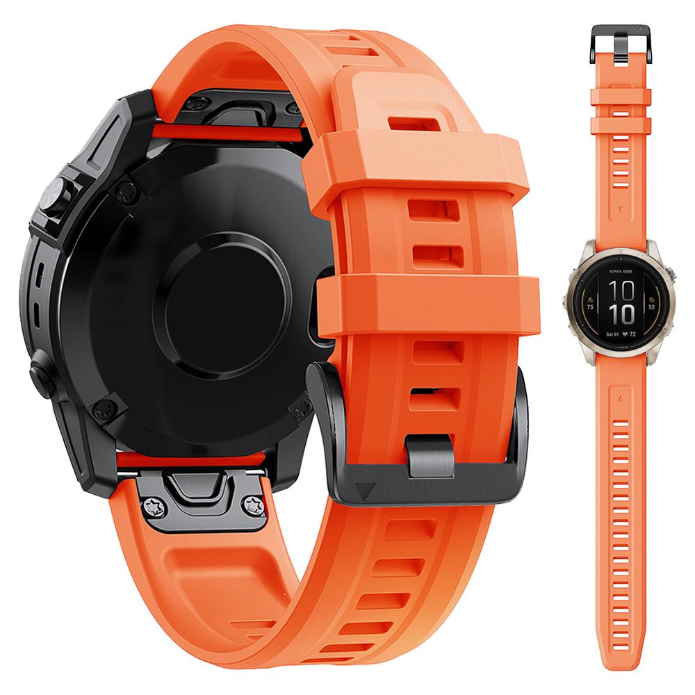 QuickFit 20mm Watch Bands For Garmin Fenix 7S Pro Solar/6S 5S Plus Silicone Strap For Garmin Epix Pro/S70 42mm/Descent Mk2S