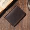 Handmade Leather Cards Holder Vintage Style Minimalist Leather Credit Card Wallet Id Wallet for Men Protector Sleeve