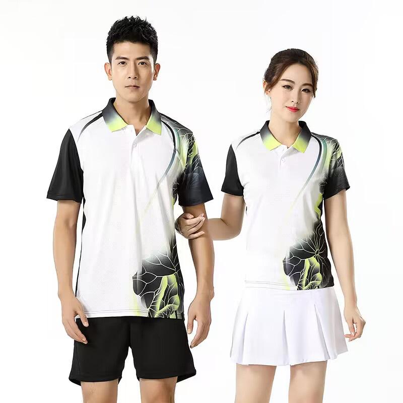 Football Training Clothing Manufacturers Wholesale Summer Running Sports Breathable Quick Drying Game Badminton Clothing Set Men's and Women's Table 