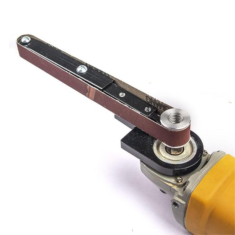 Angle Grinder Modified to Mini Belt Sander for Woodworking