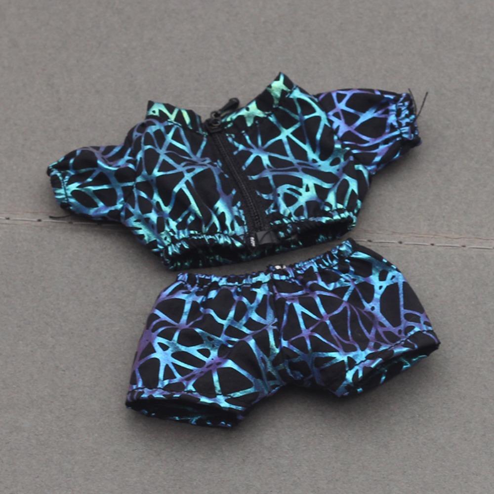 

1 set Replacement Labubu Doll s Clothes Dress Up 17cm Plush Dolls Clothes Children Gift синий