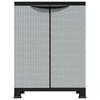 Plastic Storage Cabinet 27.2 X 15.4 X 36.2 In Rattan Design