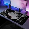 Black Cool Anime Girl MousePad Mouse Pad Large Computer Office Table Mats XXL Anti-slip Gaming Keyboard Mousepads Long Desk Mat