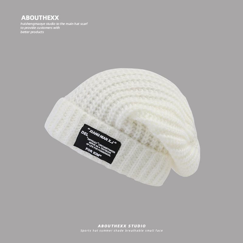 A Warm Thick Thread Knitted Hat That Looks Good on The Face  A Versatile Ear Protecting Headband and A Cool Hat for Men