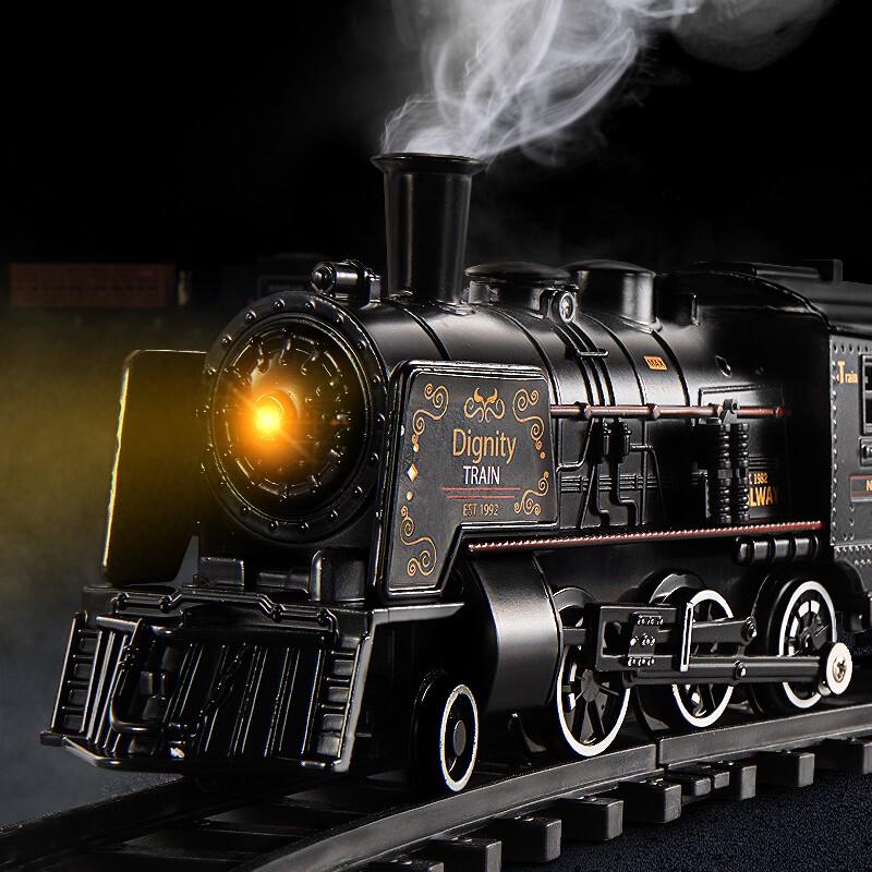 Snaen Retro Steam Train Track Toy Set