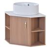 Washbasin Cabinet Strong Load Bearing Large Capacity Smooth Surface Waterproof Easy To Clean Space-saving MDF Bathroom Lavatory