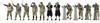 Bunker Studios Japanese Navy Figure Set 7 Battle Scene 3D Printer Assembly Kit BSTIJN20707 1/200 (Ship Crew, 1930-1945)